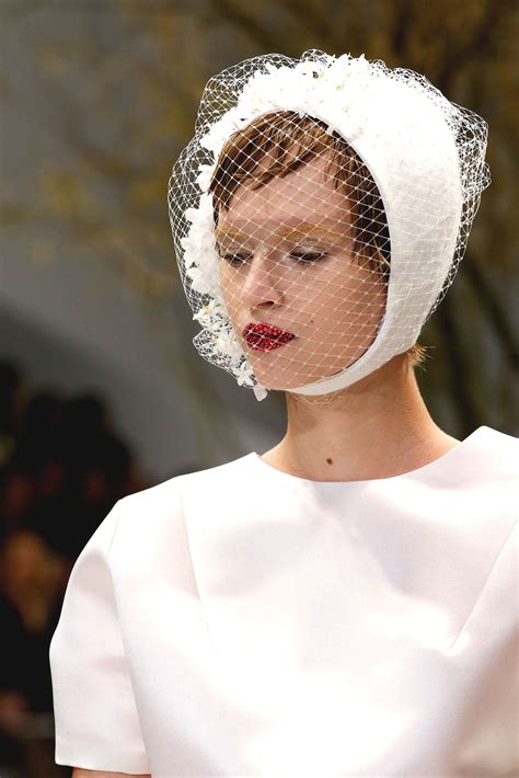 dior campagin bridal hat